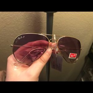 Ray Ban Magenta Flash Gold Sunglasses!